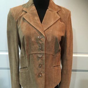i.e. Tan Suede Jacket - NWOT - Medium